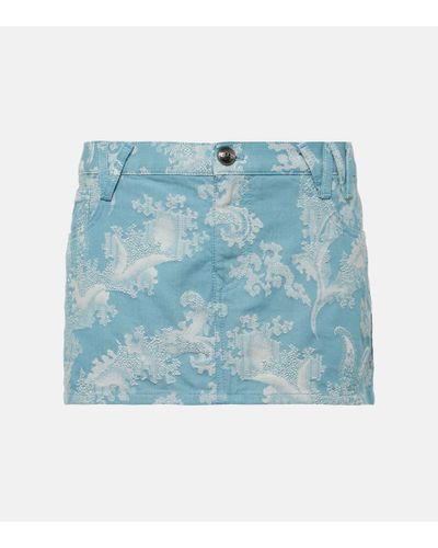 Vivienne Westwood Jeansrock Foam aus Jacquard - Blau