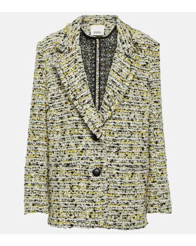 Isabel Marant Blazer Etiennega in misto lana - Verde