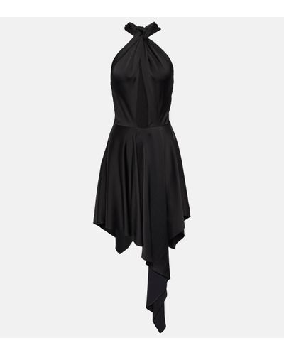Stella McCartney Asymmetric Halterneck Dress - Black
