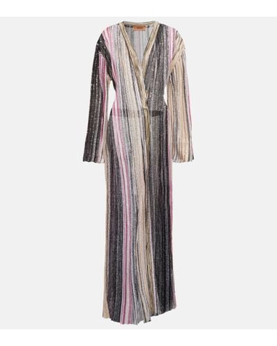 Missoni Sequin-embellished Long Cardigan - Multicolour