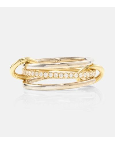 Spinelli Kilcollin Sonny 18kt Gold And White Gold Ring With Diamonds - Metallic