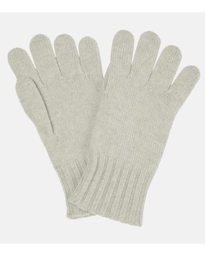 Loro Piana Handschuhe aus Kaschmir und Seide - Weiß
