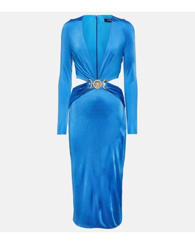 Versace Robe midi - Bleu