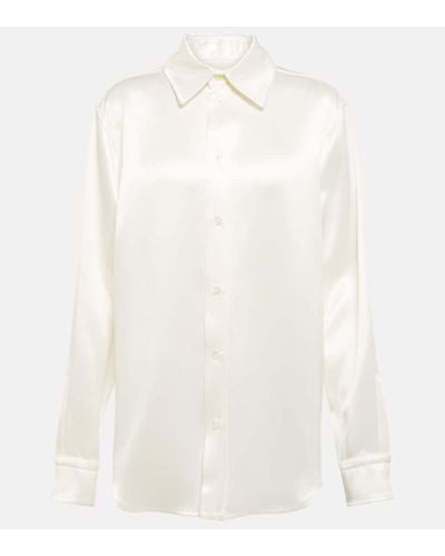 Bottega Veneta Camisa de sarga - Blanco
