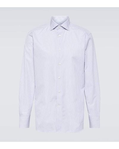 Zegna Trofeo Cotton Oxford Shirt - White