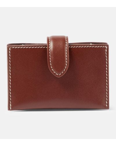 The Row Leather Card Case - Red