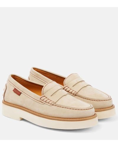 Tod's Leather Loafers - Natural