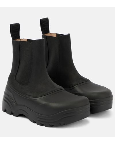 Loewe Field Leather Chelsea Boots - Black