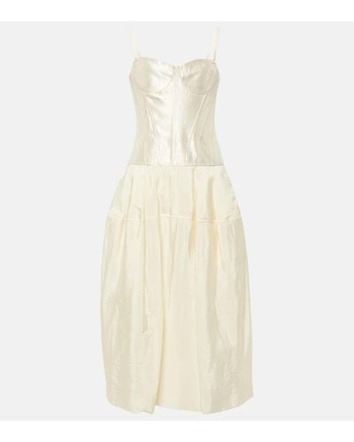 Jonathan Simkhai Noretta Bustier Dress - White