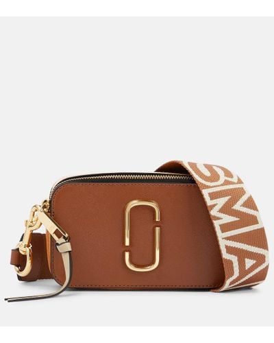 Marc Jacobs The Snapshot Leather Cross-body Bag - Brown