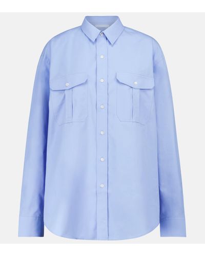 Wardrobe NYC Cotton Shirt - Blue