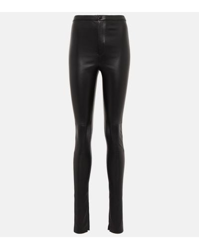 Wardrobe NYC High-rise Leather leggings - Black
