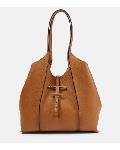 Tod's Borsa Timeless Medium in pelle - Marrone