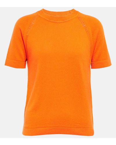 Barrie Top aus Kaschmir - Orange