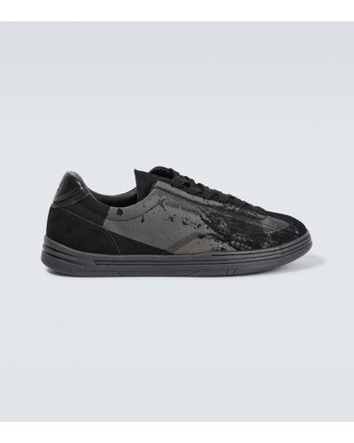 Stone Island Rock Suede Trainers - Black