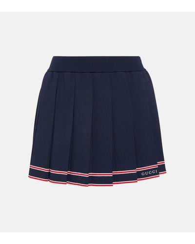 Gucci Pleated Tennis Skirt - Blue