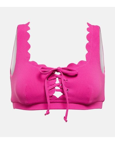 Marysia Swim Scalloped Bikini Top - Pink