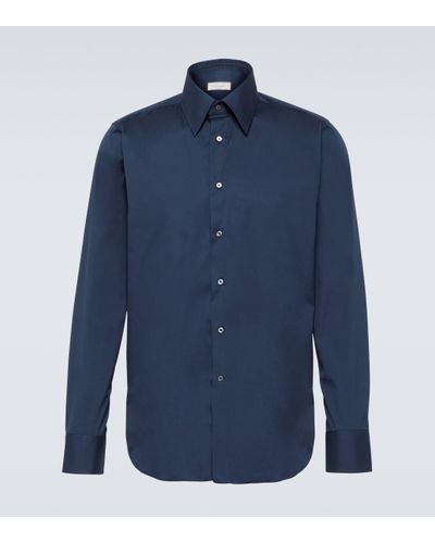 Canali Cotton-blend Shirt - Blue