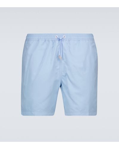 Sunspel Upcycled Marine Plastic Swim Shorts - Blue