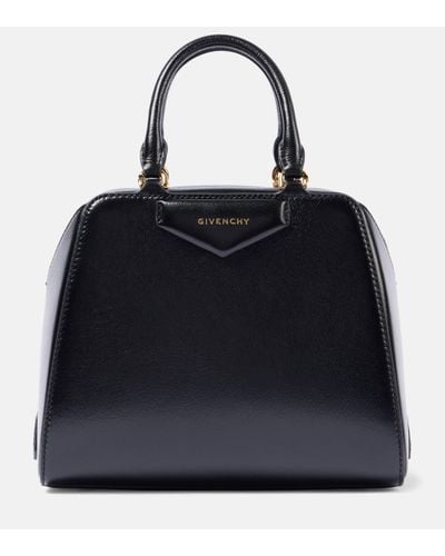 Givenchy Antigona Cube Mini Leather Tote Bag - Black