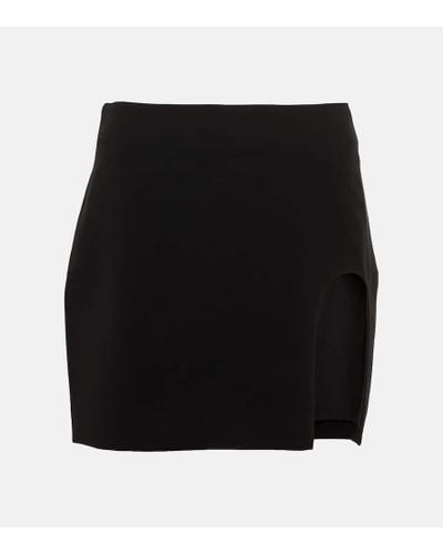 Monot Crepe Miniskirt - Black
