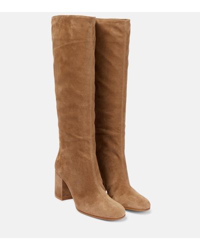Gianvito Rossi Suede Leather Knee-high Boots - Brown
