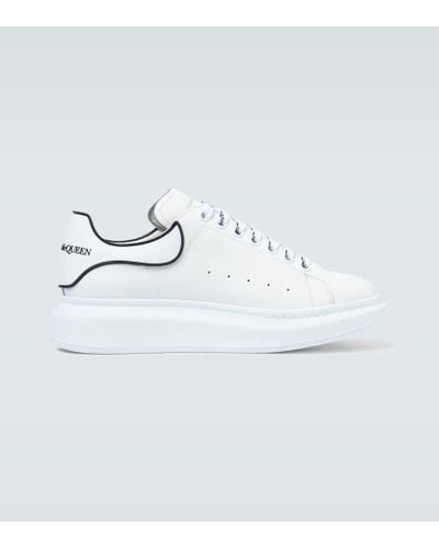 Alexander McQueen Sneakers Oversized aus Leder - Weiß