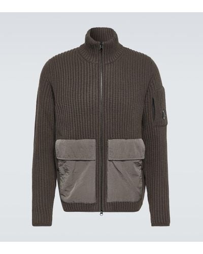 C.P. Company Pullover aus Woll-Fleece - Grau