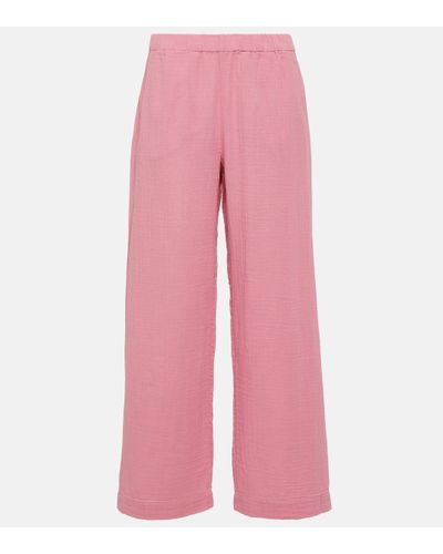 Velvet Pantalon ample Jerry en coton - Rose