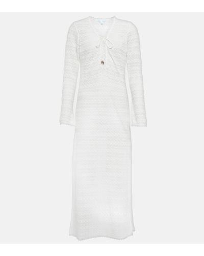 Melissa Odabash Maddison Crochet Beach Dress - White