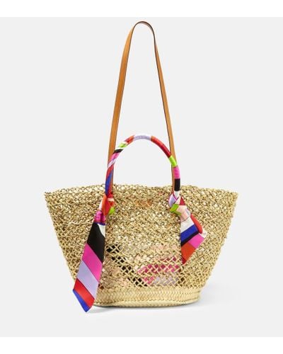 Emilio Pucci Straw Tote Bag - Multicolor