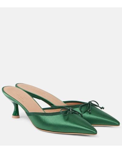 Malone Souliers X Tabitha Simmons - Mules Rose 45 in raso - Verde