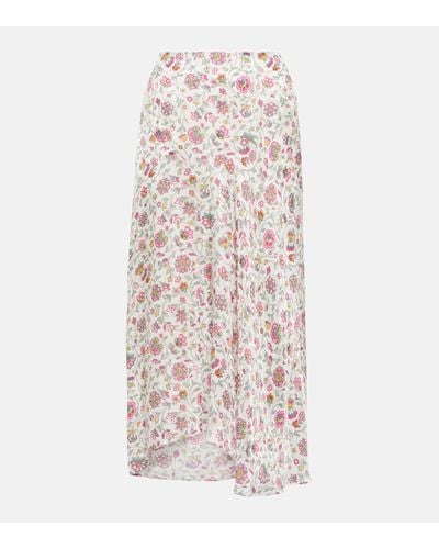 Isabel Marant Lisanne Floral Midi Skirt - Multicolour