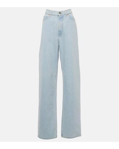 Nina Ricci High-rise Straight Jeans - Blue