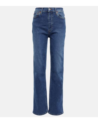 RE/DONE '90s High Rise Loose Jeans - Blue