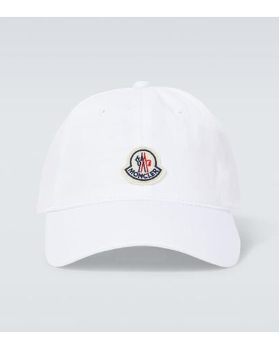 Moncler Baseball Cap con logo - Bianco