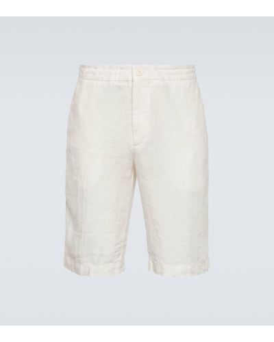 Zegna Linen Bermuda Shorts - White