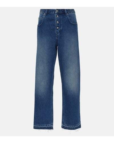 Isabel Marant Belden High-rise Straight Jeans - Blue