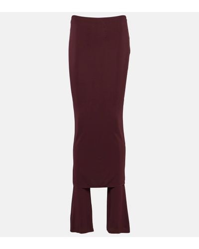 Alaïa High-rise Jersey Skirt Trousers - Purple