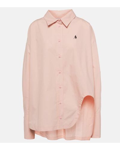 The Attico Hemd Diana aus Baumwollpopeline - Pink