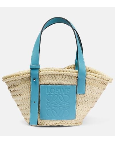 Loewe X Howl's Moving Castle tote cesta Small - Azul