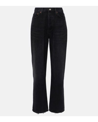 Agolde 90's Mid-rise Straight Jeans - Black