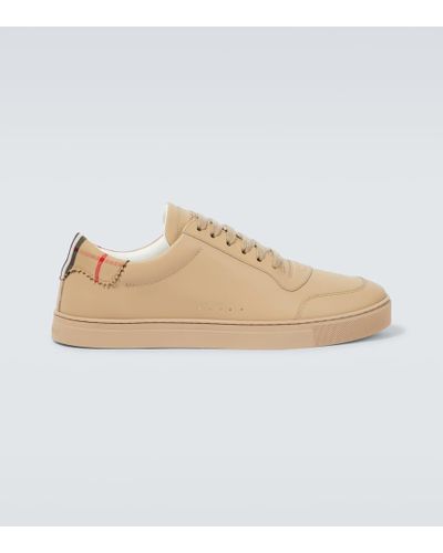 Burberry Sneakers aus Leder - Natur