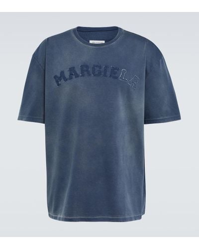Maison Margiela T-Shirt aus Baumwolle - Blau