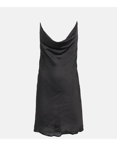 Y. Project Vestido lencero con cuello holgado - Negro
