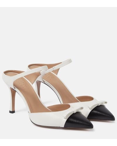 Malone Souliers Blythe Leather Mules - Natural