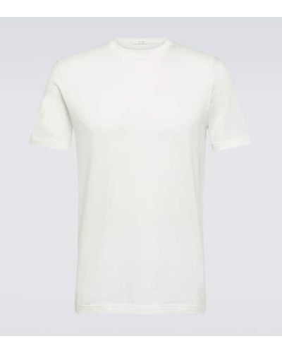 The Row Camiseta Luke de jersey de algodon - Blanco
