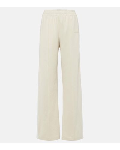 Isabel Marant Roldy Cotton-blend Jersey Joggers - Natural