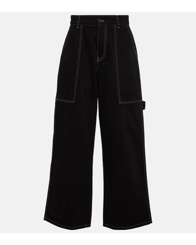 Stella McCartney High-rise Wide-leg Jeans - Black