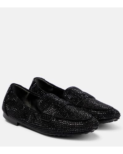 Tory Burch Leather Loafers - Black